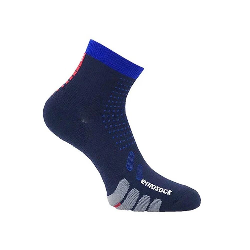 Eurosock Men's Navy Bike Quarter Compression Socks Performance Athleisure B7-1